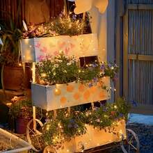 1pc 100/200 LEDs Battery Operated Fairy String Lights, 32/65ft Waterproof Battery Box With Remote & Timer, 8 Modes Dimmable Copper Wire Lights For Mother's Day, Graduation Party, Camping, Wedding & Summer Garden Decor - Warm white light - View 6