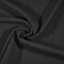 Rustic Dining Tablecloth 200x140cm, Synthetic Linen Fabric - màu đen - Xem 2