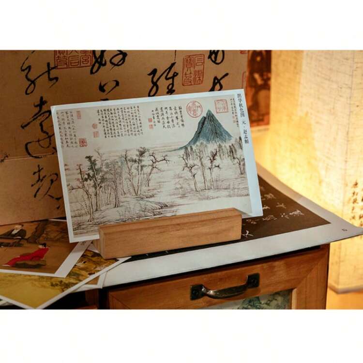 朝宇 - 传统中国画明信片，优雅东方风格生日贺卡，墙面装饰 - A - 查看 8