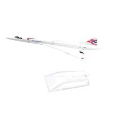 JASON TUTU 16cm AIRWAYS BRITISH CONCORDE avión modelo avión Diecast Metal 1/400 aviones a escala - 084 - Ver 12