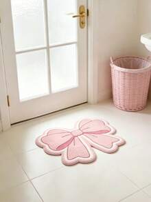 1pc Pink Bow Pattern Doormat, Decorative Carpet, Bedroom Decor, Small Rug, Carpet, Home Decor, Living Room Carpet, Living Room Small Rug, Bedroom Rug, Living Room Home Decor, Outdoor Rug, Washable Carpet - Multicolor - View 11
