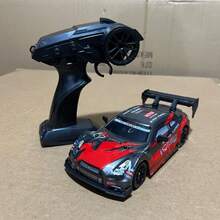 1:24 Escala Coche de Deriva con Control Remoto con Luces LED, Neumáticos de Deriva, Juguete Deportivo de Carreras, Regalo Creativo Adecuado para Adultos, Niños y Niñas, Gris - Multicolor - Ver 13