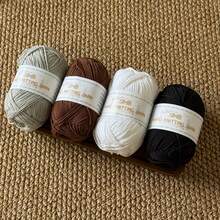 4 Sets 100% Pure Cotton Solid Color Handmade Knitting Yarn, Rainbow Colors For Spring/Summer, Ideal For DIY Knitting Enthusiasts, Soft Cotton Feel, Suitable For Socks, Hats And Other Handmade Knitted Products - 4th Regiment 3642 - View 25
