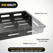 Nilight Interior Storage Rear Trunk Cargo Rack Basket Tray Interior Storage Luggage Carrier For 2007-2025 Wrangl JK JKU & JL JLU Unlimited 4-Door Hardtops - 40 X 21 X 4 Inche - View 5