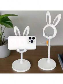 4pcs/2pcs/1pc - New - Best Seller - Cute Rabbit Phone Stand, Adjustable Rabbit Phone Stand, Desktop Cute Rabbit Phone Stand, Suitable For All Phones Desktop Stand, Cute Phone Stand, Phone Accessories, Workspace Accessories, Rabbit Design, Fun Decoration, Independent Design Rabbit Phone Stand Pattern Packaging Box - Multicolor - View 2
