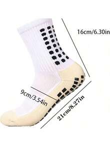 10 Pairs Of Men's Anti Slip Football Socks, Basketball Sports Anti Slip Socks, Anti Slip Straps, Anti Slip Pads, Grip Socks - 彩色 - 查看 2