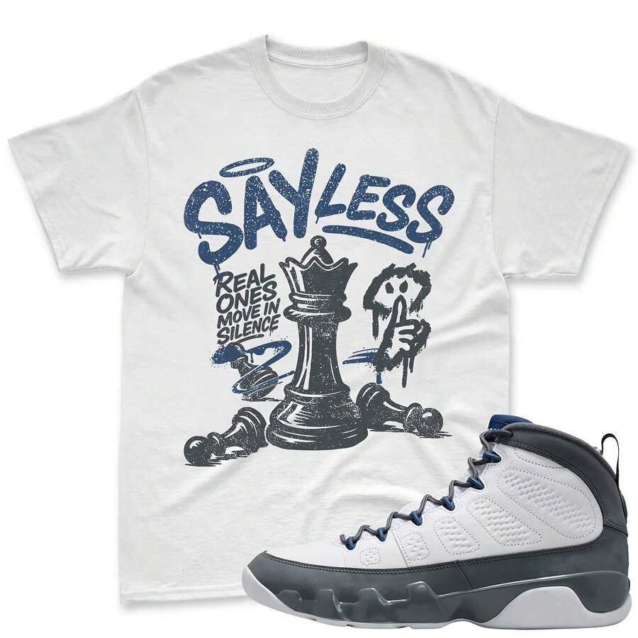 ¡SIN DICHO! Camiseta a juego con las jordans 9 Flint Grey, camiseta a juego con las zapatillas jordans 9 Flint Grey, camiseta jordans Match, camiseta a juego con las zapatillas jordans 9 - forma - Ver 1