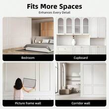1pc 100cm/200cm/300cm Removable Self-Adhesive Wall Decor Trim, Flexible Self-Stick Decorative Molding, Suitable For Frames, Cabinet Doors And Home Decor - A - View 12