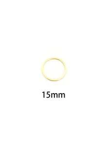 20 chiếc khuyên tai bằng thép không gỉ, móc khuyên tai tròn lớn, mặt dây chuyền khuyên tai, phụ kiện làm trang sức DIY - Vàng - Xem 10