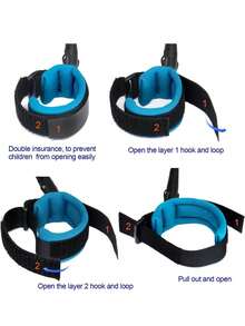 1pc Adjustable Anti-Lost Toddler Wrist Chain Safety Leash With Soft Breathable Wrist Strap, Suitable For Outdoor Walking, Shopping, Travel - Multicolor - View 3