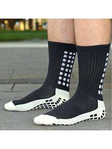 10 Pairs Of Men's Anti Slip Football Socks, Basketball Sports Anti Slip Socks, Anti Slip Straps, Anti Slip Pads, Grip Socks - 彩色 - 查看 5
