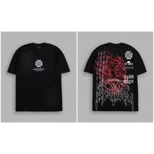 DARCSPORT American-Style  Retro T-Shirt For Couples, Men's Top, Pure Cotton Loose-Fit Round-Neck T-Shirt - T260114 Màu đen - Xem 11