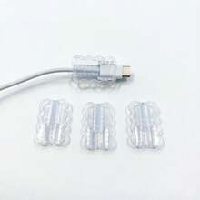 Ống bảo vệ cáp Type-C, dạng ống lượn sóng trong suốt giúp ngăn ngừa đứt cáp. - Nhiều màu - Xem 3