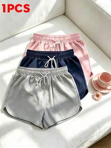 Quần short nữ nhiều màu sắc, thoáng khí và thoải mái, thích hợp cho thể dục, chạy bộ và các hoạt động nhẹ nhàng mùa hè. - Xám - Xem 1