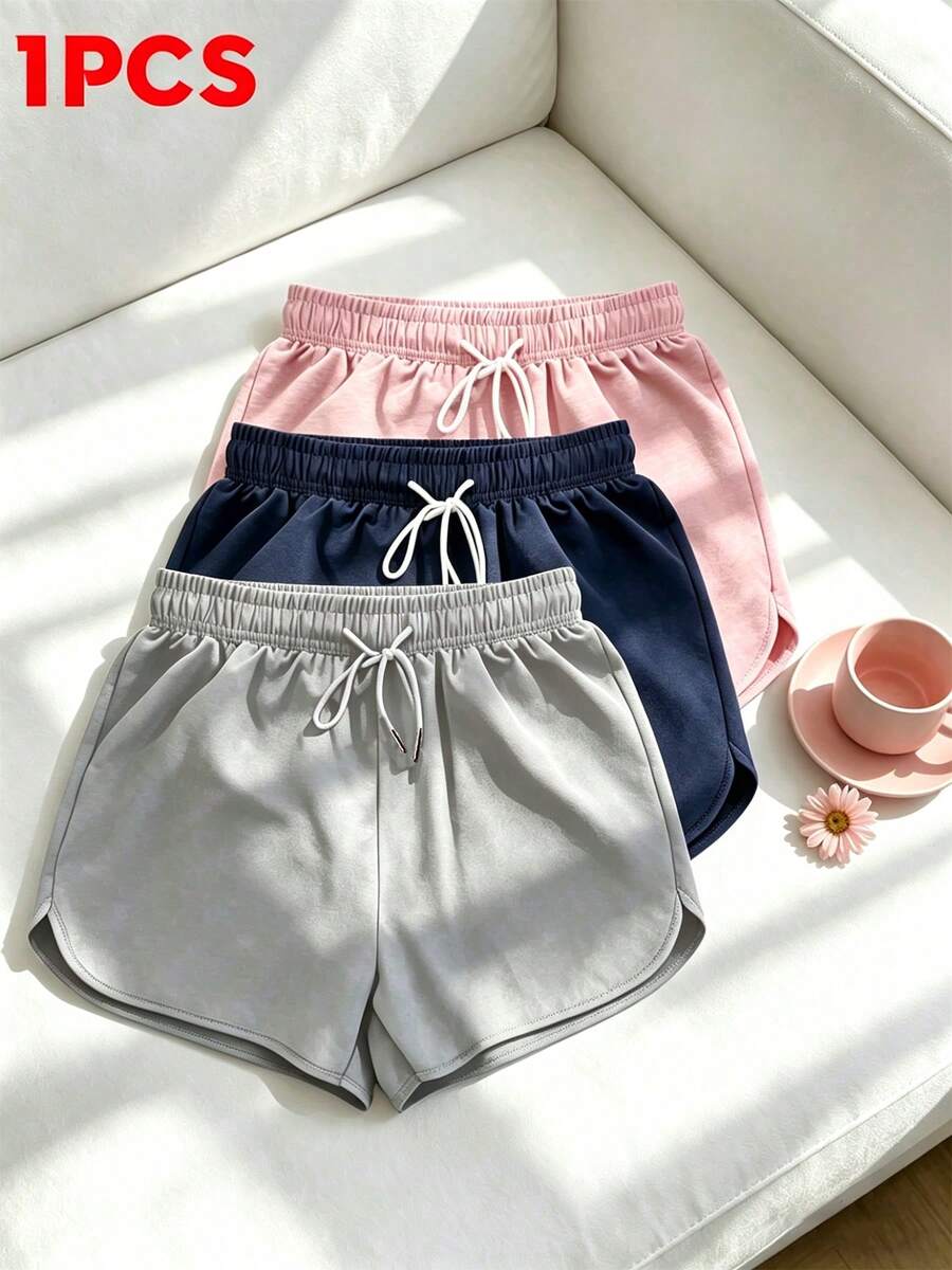 Quần short nữ nhiều màu sắc, thoáng khí và thoải mái, thích hợp cho thể dục, chạy bộ và các hoạt động nhẹ nhàng mùa hè. - Xám - Xem 1