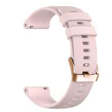 20毫米时尚硅胶腕带，适用于vivoactive 3/5、Venu 2 Plus/Sq 2/SQ、Forerunner 45/55/158/245/645、Galaxy Watch Active/Active 2/3/4/4 Classic/5/5 Pro/6/6 Classic、Gear S2/S2 Classic、Watch GT 2/3/3 Pro、GTS 4/4 Mini/3。采用精致的3D点状图案设计，搭配玫瑰金表扣。柔软舒适，透气性佳，是多功能智能手表的理想配件和礼品之选。 - 20mm - 查看 9