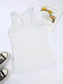 Disney Officially Licensed Y2K Fashion Sleeveless Tank Top T-Shirt With "Toy Story" Print, Cool Summer T-Shirt, Sleeveless Tank Top T-Shirt With Round Neck, Casual Top For Spring And Summer, Women's Clothing, Available In Multiple Sizes And Colors - White - View 2