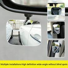 Spion Belakang Mobil Pilar A Universal untuk Titik Buta, Spion Kecil Kecil untuk Membantu Mundur, Spion Pengamatan Tambahan Multifungsi Persegi Panjang, Spion Mundur Berputar 360 Derajat - set 2 potong - View 6