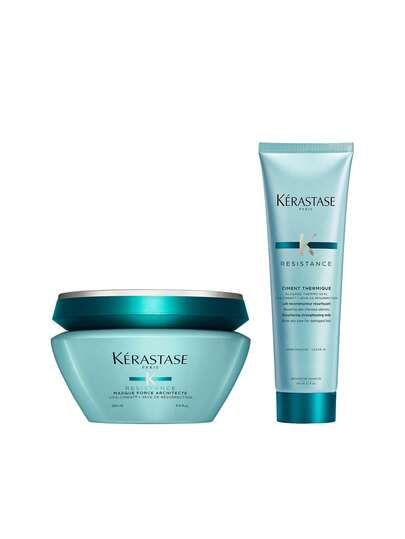 Kérastase [Bundle] Resistance Therapiste Masque Hair Mask 200 Ml + Ciment Thermique Heat Protector 150 Ml