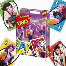 Hasbro 1盒/108张 2026 K-Pop趣味卡牌游戏，适合朋友聚会、家庭之夜、电视剧主题卡牌游戏，2-10人游戏，新年完美礼物，也适合K-Pop粉丝、Team Hunters系列玩家，适合粉丝见面会、生日派对等场合，可打造独特有趣的装饰（随机款式） - 彩色 - 查看 9