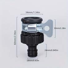 Bộ 5 đầu nối ống nhanh đa năng - Bền, dễ lắp đặt, thích hợp cho việc rửa xe và tưới vườn, tương thích với tiêu chuẩn Châu Âu và Mỹ. - Xem 5