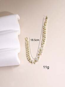 1 chiếc vòng tay hình bướm vàng đính đá Zirconia, mạ đồng điện phân, trang sức độc đáo, vòng tay tối giản dành cho nữ. - Loại bướm - Xem 4
