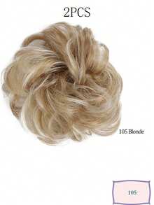 Messy Bun Hair Scrunchies, High-Temperature Fiber Fake Hair Buns, Children Hair Accessories Suitable For Various Occasions - Multicolor - View 59