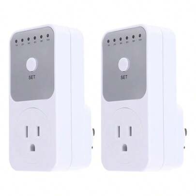 Protector de voltaje, enchufe con relé de 120 V (con retardo de tiempo y protección contra cortocircuitos), con botón de interruptor manual: toma de corriente de montaje en pared apta para televisores, computadoras y refrigeradores.