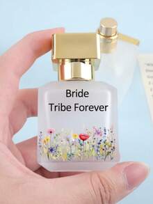 Personalized Frosted Refillable Perfume Bottles,Customized Perfume Bottles,Floral Perfume Bottles,Wedding Party Ideas,Bridesmaid Gifts(50ml) - 50ml - View 5