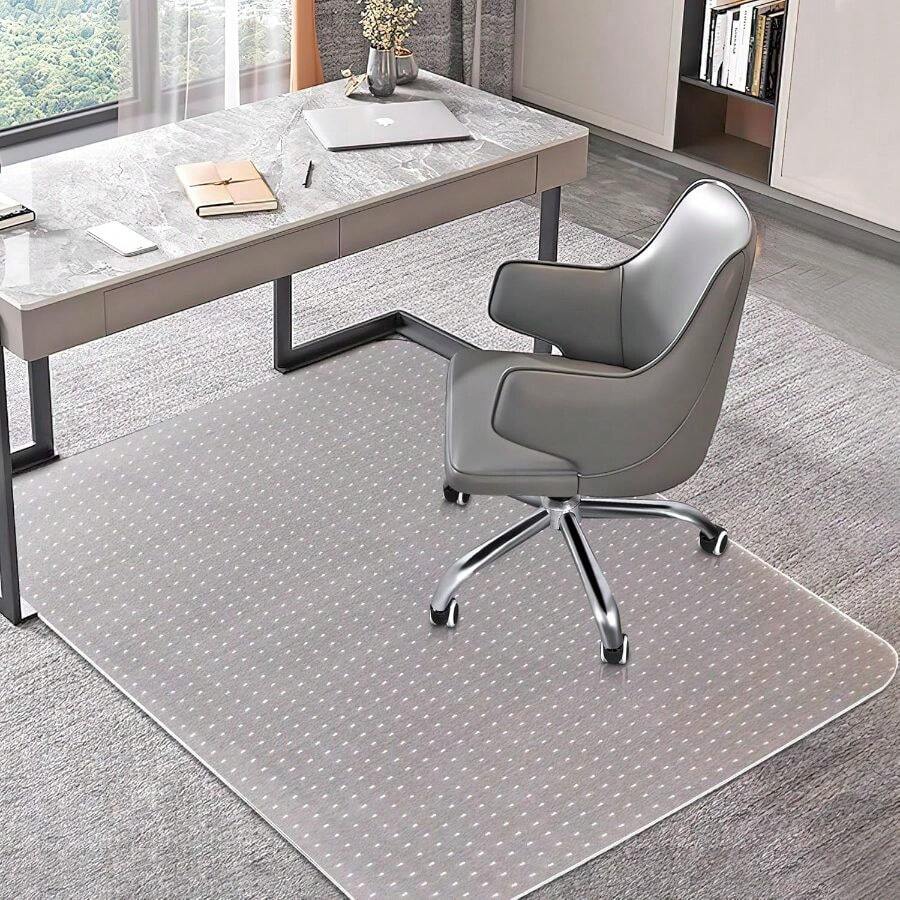 Chair Carpets, Computer Desk Chair Low Carpeted Floors, Thick And Sturdy Carpet Protector, Easy Glide And Flat Without Curling(30''x 48'' Rectangle) - 48" X 30" Rectangle - View 1