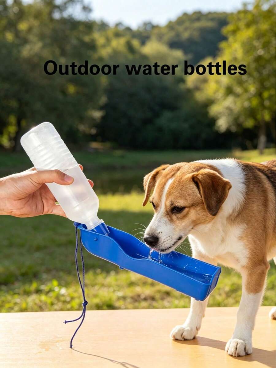 1pc Portable Pet Water Bottle For Outdoor Use, Convenient To Carry And Provide Drinking Water For Pets On The Go - Large - View 1