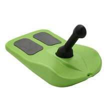 RibasuBB Kids Skateboard-Style Sled Snowboard With Reinforced Handle & Pull Rope, Lightweight HDPE, 75kg Load, Green - Green - View 7