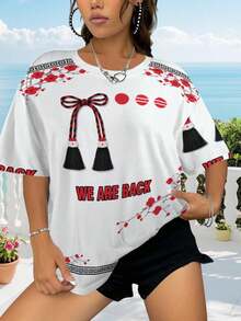 DfnnjJhZZISWJv8Yrd7s4 T Shirt Donna 3D Allover Print Comfort Girocollo Manica Corta Traspirante per Uso Quotidiano Streetwear Quattro Stagioni Versatile Regalo Perfetto per il Tempo Libero - Multicolore - Visualizzare 1