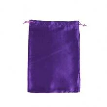 1pc Customized Text Satin Drawstring Storage Bag, Smooth Silk-Like Fabric Pouch, Portable Jewelry & Cosmetics Organizer Bag, Exquisite Gift Packaging Outer Bag, Home Small Item Storage Bag, Holiday Gift Wrapping - Multicolor - View 8