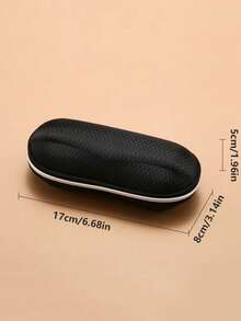 1pc Mini Grid Fashion Glasses Case, Fashionable Lanyard, Portable Crush-Resistant EVA Eyeglasses Box, Anti-Drop - Multicolor - View 9