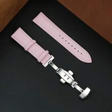 Butterfly Buckle PU Leather For Women Wristwatch Band 18mm 20mm 22mm Premium Replacement Wristband For Wristwatch Watch Strap - Mouldless - View 18