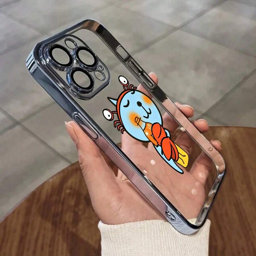 スマホケース TPUケース メッキ加工 レンズ保護カバー付き シンプルデザイン おしゃれデザイン 大人上品 メッキTPU 全面保護 耐衝撃 傷防止 カメラレンズ保護 レンズ全体保護 17pro Max/17pro/17/11/12/13/14/15/15Pro/15PluS/15Pro Max/16/16Pro/16PluS/16Pro Max/MIN/X/XR 対応 インスタ映え 贈り物に最適 - 淡蓝色 - チェックする 1