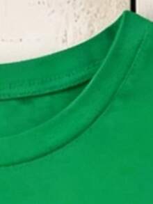 Men's Crew Neck T-Shirt, Printed Shirt For Football Fans And Casual Shirt, Ideal For Sporting Events And Casual Wear, Made Of Comfortable Cotton. - 綠色 - 查看 3