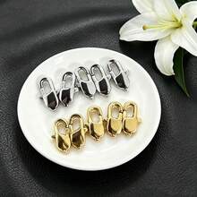 10个金色和银色304不锈钢龙虾扣，触发式弹簧钩，适用于DIY手链项链首饰制作 - 龍蝦扣 - 查看 5
