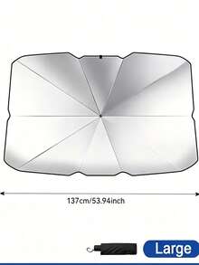 Integrated Car Windshield Sunshade, Easy To Install, Foldable For Storage, Suitable For Sedans, SUVs And Trucks. Provides Heat Insulation And Sun Protection. A Must-Have Vehicle Sunshade For Summer, Suitable For Travel And Camping. - Multicolor - View 11