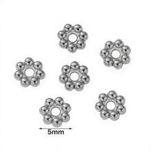 20 hạt cườm hình hoa cúc bằng thép không gỉ, kích thước 3, 4, 5, 6 mm, dùng làm phụ kiện trang sức, vòng tay, vòng cổ, bông tai, không phai màu. - Miếng đệm hình bông tuyết - Xem 13