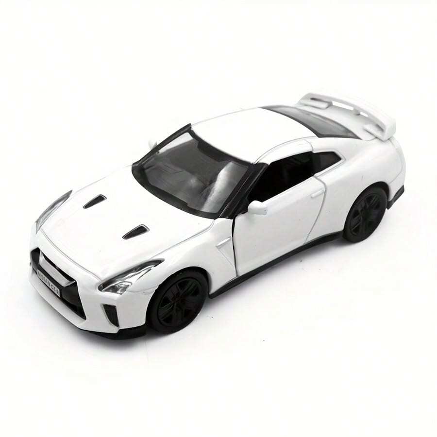1:36比例日产GTR R35锌合金一体式压铸合金车模,创意模型玩具摆件,适合青少年和成人收藏,可用作房间装饰礼品 - 彩色 - 查看 1