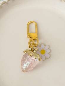 Popular Cute Sweet Clover Petal Heart Shaped Keychain, Creative Bag Charm Accessory, High-Quality Decoration - Multicolor - View 7