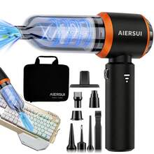 Portable Wireless Vacuum Cleaner, 16000PA High Power Mini Vacuum Cleaner, Strong Pet Hair Vacuum Cleaner, 4-In-1 Compressor Blower Handheld Vacuum Cleaner, Equipped With Brushless Motor, Suitable For Car, Home, Office, Camping, Computer Keyboard And Laptop Cleaning Tool. 2000mAh/11.1V - Cordless - View 11