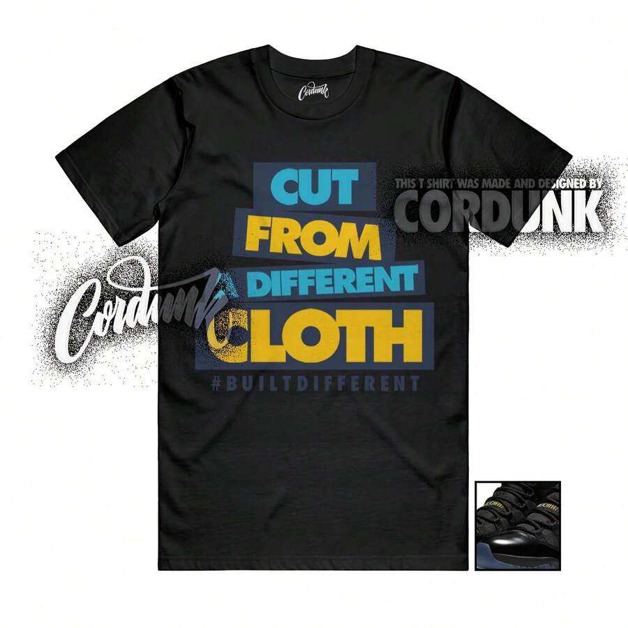 Camiseta de tela para combinar, color azul gamma, negro maíz universitario 2025 - forma - Ver 1