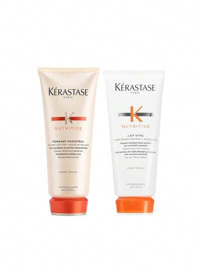 Kérastase [Bundle] Nutritive Fondant Magistral Conditioner 200 Ml + Lait Vital Conditioner 200 Ml