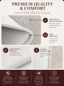 Vicenza Machine Washable Non-Slip Decorative Modern Vintage Kitchen Runner Hallway And Living Room Rug - 紫羅蘭色 - 查看 4