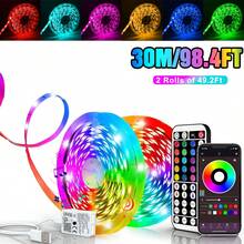 16ft-100ft RGB LED Lights For Room Decor, Color Changing Lighting With Smart APP And Remote Control, Music Sync LED Strip Lights For Home Decor, Kitchen, Bedroom, Holiday Decor, TV Backlight, PC Decor - Multi-color light - View 16