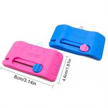 Alat Pembuka Jahitan Magnetik Ganda Baru, Alat Jahit 4-in-1 dengan Penggaris, Pemandu Tepi, dan Penanda Garis Jahitan - Aturan Pesulap Magnet Ganda - Merah Muda - View 4