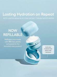 Laneige Water Bank 藍色玻尿酸保濕面霜 50ml/1.69 Fl.Oz,玻尿酸精華霜,清爽滋潤質地,快速吸收不黏膩,舒緩肌膚,減少乾燥,K-Beauty,韓國彩妝,OliveYoung,禮品 - 50ml/1.69 fl.oz. - 查看 8